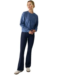 Lole Om Tech Crew Neck Women's Sweatshirt, Luxe Floral Ironstone Heather, Medium - Picture 1 of 3