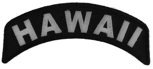 Hawaii Patch Iron on State Rocker- 4x1.75 inch - P1438 - Picture 1 of 5