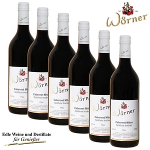 (8,62€/l) Cabernet Mitos Spätlese trocken 6 x 0,75l WEINGUT WÖRNER Rotwein Wein - Bild 1 von 10