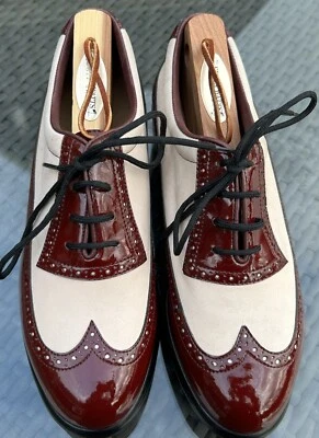 Zapatos de golf Walter Genuin Spectator 2 tonos Oxford vintage para mujer talla 6 nuevos Foto 1 de 4