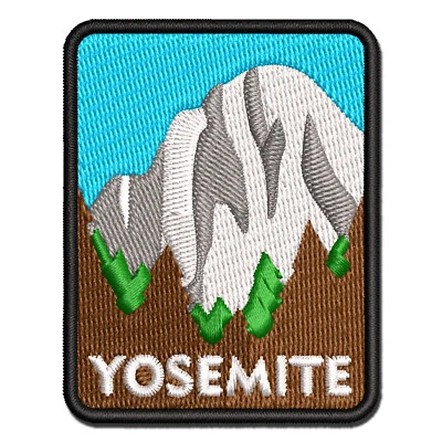 Destination Yosemite National Park Forest Embroidered Iron-On Patch Applique - Image 1 of 4