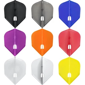 L Style Shape Dart Flights Plain Colours L-Flights Champagne Ring - Picture 1 of 10