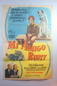 Adventures of Rusty "Mi Amigo Rusty"  Spanish 1945 Movie Poster- 29x43 A5-4-19 - Picture 1 of 9