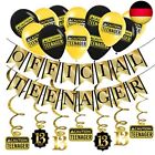 13. Geburtstag Dekorations Official Teenager (Englische Sprache) – Goldene & S