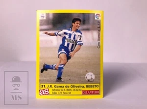 Gama de Oliveira Bebeto Sticker RCD Coruña 1995-96 AS - Brazil Football Player - Picture 1 of 2