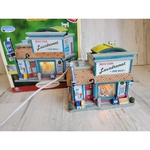 Lemax Quick Clean Waschsalon Plymouth Ecken Dorf Zubehör - Bild 1 von 9