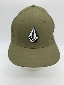 Volcom Men's V-FULL STONE XFIT HAT Cap L/XL Military Green New! - Picture 1 of 1