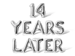 14 YEARS LATER Letter & Number Balloon Banner - 14th Birthday Party Decorations - Picture 1 of 55