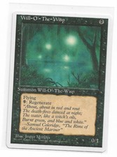 Magic the gathering ~ MTG ~ 1x Will-O'-The-Wisp ~ 4th Edition ~ M/NM