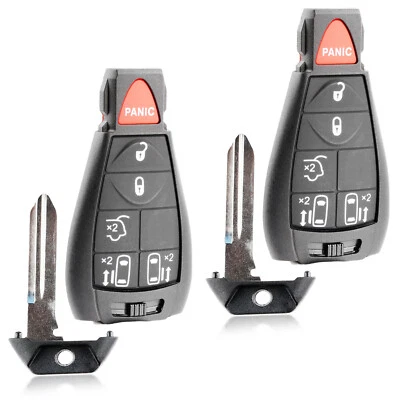 2 Remote Car Key Fob for 2013 2014 2015 2016 2017 Dodge Grand Caravan IYZ-C01C - Imagem 1 de 4