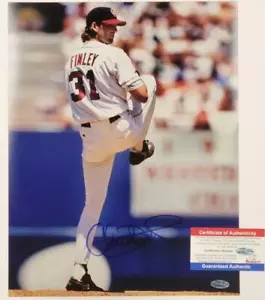 Chuck Finley signed 11x14 photo #3 California Angels autograph ~ OC Holo - Picture 1 of 1