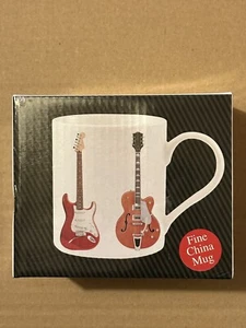 My Music Gifts Leonardo Collection Boxed Bone China Classic Guitar Mug,White - Picture 1 of 2