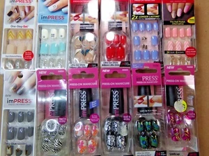 Kiss imPRESS Press-on Nails Short, Shiny - Choose Color Zebra - Picture 1 of 27