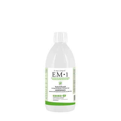 Emiko EM 1 500ml Orig. EM Eff. Mikroorganismen Bodenhilfsstoff Herstellung v EMa