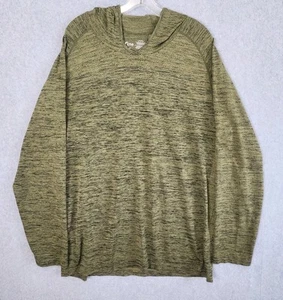 ZYIA Active Mens XXL Green Performance Hoodie Pullover Shirt Stretch Long Sleeve - Picture 1 of 6