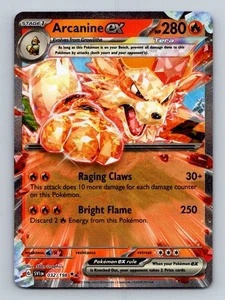 #32 Arcanine ex 2023 Scarlet & Violet Double Rare - Picture 1 of 2