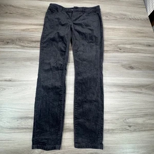 Ann Taylor Petite The Skinny Black Velvet Pants Size 2P - Picture 1 of 8