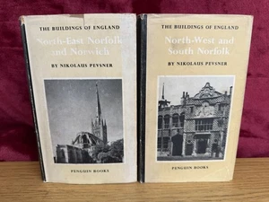 THE BUILDINGS OF ENGLAND NORTH EAST WEST SOUTH NORFOLK BY NIKOLAUS PEVSNER X2 - Imagen 1 de 24