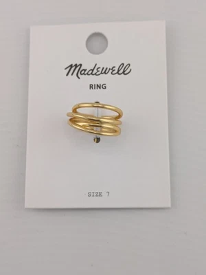 Anillo envolvente Madewell nuevo en tarjeta ED0747 estilo NT422 talla 7 Foto 1 de 4
