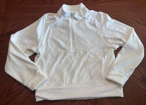 Girls Youth DSG Velour 1/2 Zip Soft Pale Yellow Pullover Kangaroo Jacket L (14) - Picture 1 of 4