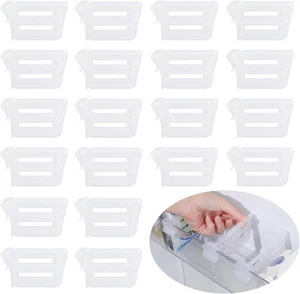 20 Stück Kühlschrank Tür Regal Trennwände Organizer verstellbar transparent  - Bild 1 von 7
