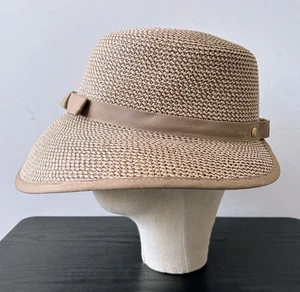 Eric Javits Squishee Cap Sommer gewebt Urlaub packbar Luxus Pool Strand - Bild 1 von 9