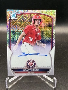 2023 Bowman Chrome Mega Box Mojo Autografo Brady House #BCMA-BH rc auto - Foto 1 di 2