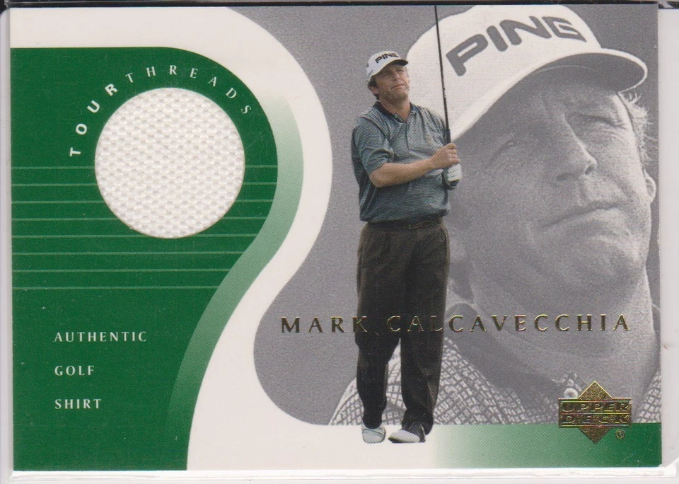01 UD TOUR THREADS *MARK CALCAVECCHIA WORN GOLF SHIRT (PGA) - image 1 of 1