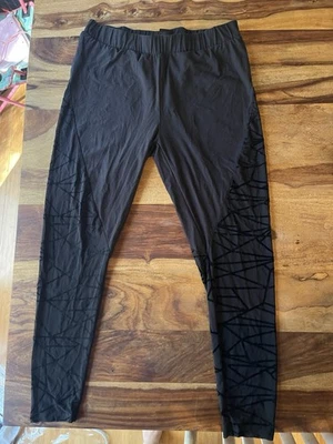 Feathers Women’s XL High Waisted Seamless Leggings Black - Image 1 of 3