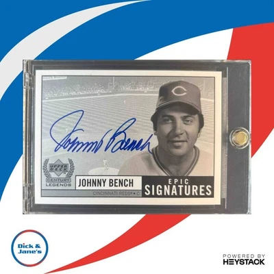 1999 年 Upper Deck Century Legends Johnny Bench 史诗签名 #JB 签名辛那提 — 第 1/4 张图片