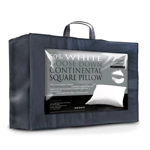 European Continental 65cm x 65cm Ultimate 50% Goose Down Square Pillow 26" x 26" - Picture 1 of 6