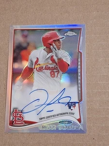 2014 OSCAR TAVARES TOPPS CHROME REFRACTOR AUTOGRAPHED AUTO ROOKIE CARD RC /499 - Picture 1 of 2