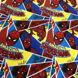 Marvel Comics Amazing Spiderman 42" Flanell Stoff 2 Yards - Bild 1 von 3