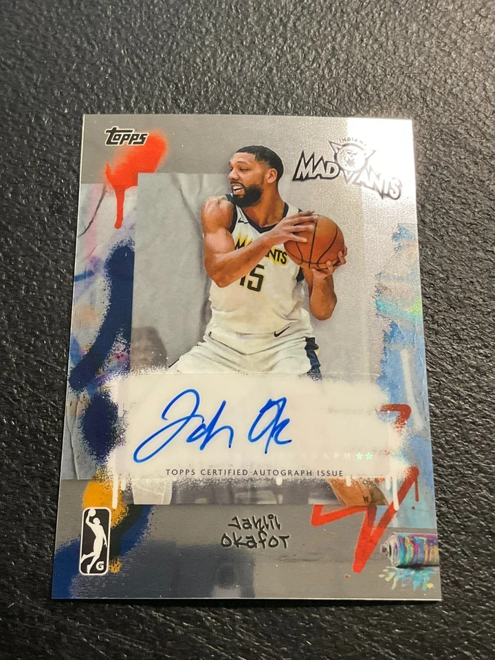 Autógrafo cromado Topps G-League 2024-25 AU-JO Jahlil Okafor, Indiana Mad An Foto 1 de 1