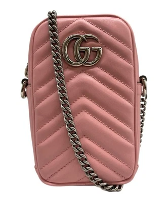 Gucci 598597 GG Marmont Mini borsa a tracolla in pelle da donna Made in... - Immagine 1 di 4