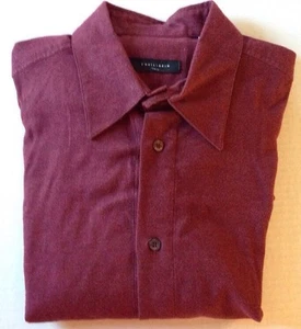 Camicia Equilibrio Italia manica lunga marrone con bottoni taglia extra large - Foto 1 di 3