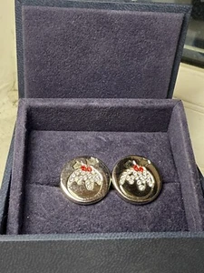 Vintage BRAND NEW PAUL SMITH CUFFLINKS Ultra Rare - Christmas Pudding - Picture 1 of 4