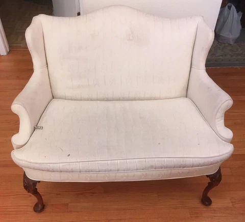 Sam Moore Settee Queen Anne Style (1980's) Cover