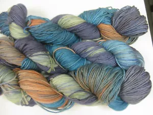 CLEARANCE 3 x 100gm Cashmere Merino Wool 8ply Hand-dyed Design Yarn Desert Night - Picture 1 of 5