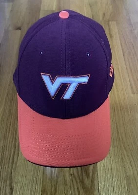 Nueva Gorra ERA Virginia Tech VT Hokies Naranja Granate Talla Mediana/Grande Foto 1 de 3