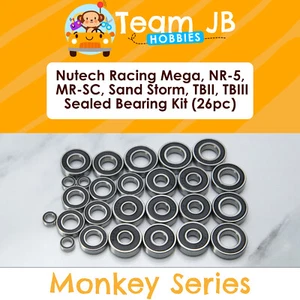 Nutech Racing Mega, NR-5, MR-SC, Sand Storm, TBII, TBIII - 26 Pc Bearings Kit - Picture 1 of 2