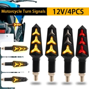 4Pcs Motorcycle LED Turn Signals Blinkers Light For Honda CBR600RR CBR500R 300R - Picture 1 of 10