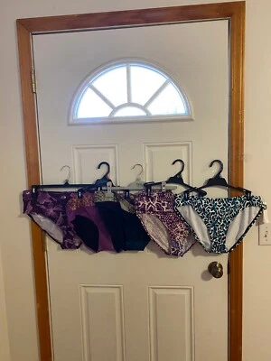 LOTE NUEVO DE 5 BRAGAS DE TRAJE DE BAÑO JACLYN SMITH PARA MUJER TALLA 14 Foto 1 de 4