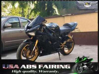 Carenado de plástico negro brillante por inyección apto para Kawasaki 2003 2004 Ninja ZX6R e008 Foto 1 de 4