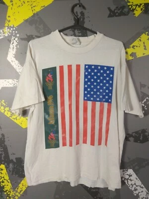 Camiseta Atlanta 1996 Juegos Olímpicos Camiseta Vintage Campeón Blanca Hombres Talla L ig93 Foto 1 de 4