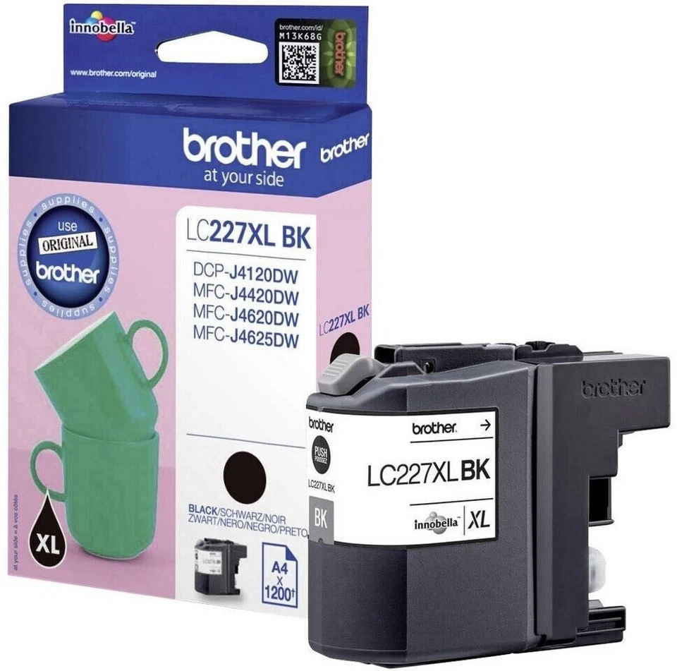 Original Brother LC227XL BK schwarz DCP-J4120DW MFC-J4420DW J4620DW J4625DW OVP - Bild 1 von 1