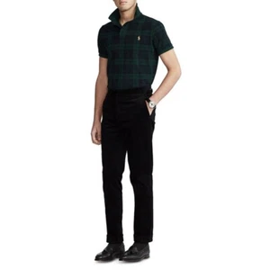 NWT Men's Polo Ralph Lauren Tartan Plaid Custom Slim-Fit Mesh Polo S MSRP $148 - Picture 1 of 3