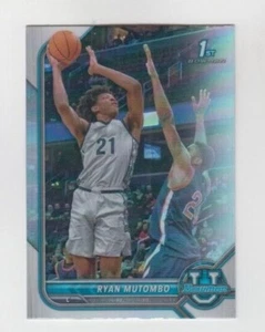 Ryan Mutombo 2021-22 Bowman University Rookie refractor cromado #18 Georgetown - Imagen 1 de 1
