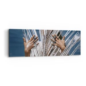 Wandbilder 90x30cm Leinwandbild Hände Finger Schmuck Klein Bilder Art Wanddeko - Bild 1 von 10