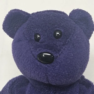 Ty Beanie Babies 1997 8.5in Princess The Purple Rose Bear Plush Stuffed Toy - Picture 1 of 10
